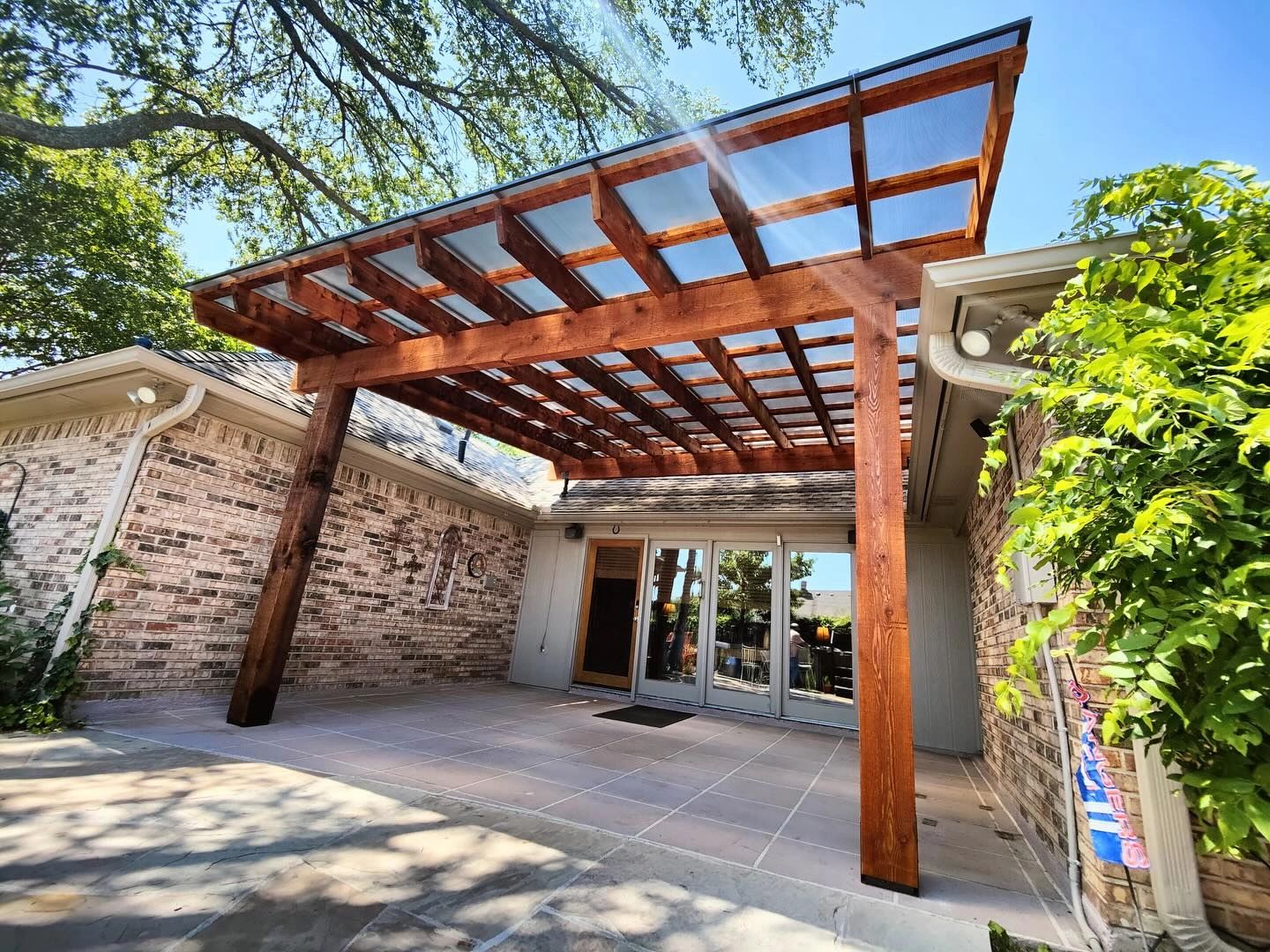 Hercules weatherproof pergola roof system